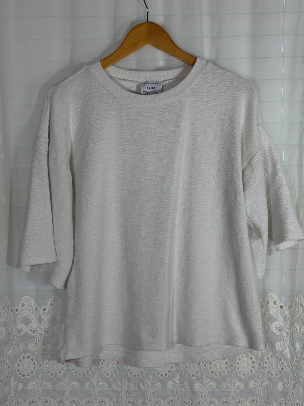 Sabo Skirt XS Wanderer Cotton structured slub boxy oversized textured modest top
